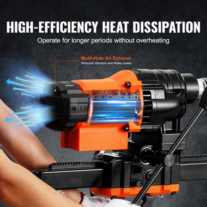 Core Drilling Machine 0.8-9.8 Inch Dia 3200W Diamond Core Drilling Rig With Stand