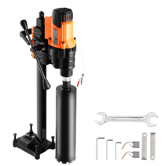 Core Drilling Machine 0.8-9.8 Inch Dia 3200W Diamond Core Drilling Rig With Stand