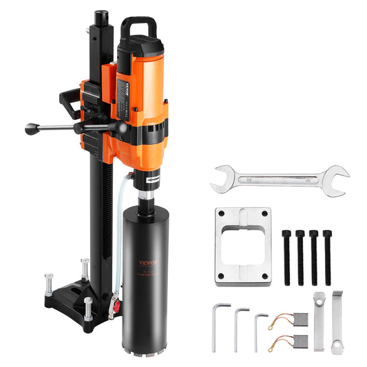 Core Drilling Machine 0.8-11.8 Inch Dia 3500W Diamond Core Drilling Rig With Stand