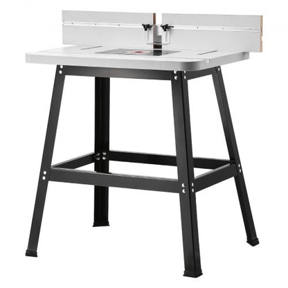 Bench-mounted milling table 89x61 cm with MDF top fence, dust collection port