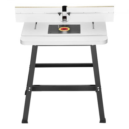 Bench-mounted milling table 89x61 cm with MDF top fence, dust collection port