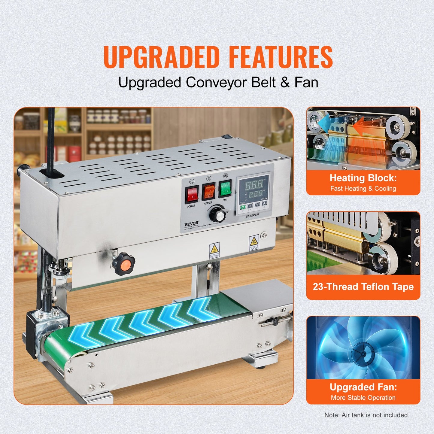 Kontinuierliche Beutelbandversiegelungsmaschine Vertikale Bandversiegelung Edelstahl