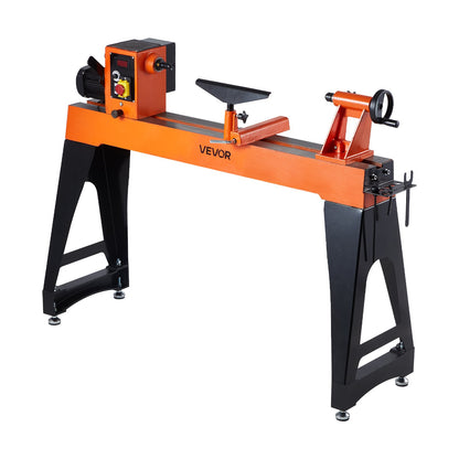 Woodworking Lathe, 1.5 HP, Wood Lathe Machine with 0 to 3200 RPM Variable Speed, 16 x 40 in Workbench, Brushless DC Motor, Cast Iron Body, Tool Rest, for Medium to Large Projects Woodworking