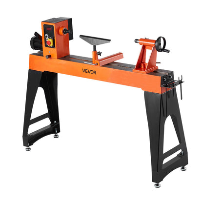 Woodworking Lathe, 2 HP, Wood Lathe Machine with 0 to 3200 RPM Variable Speed, 18 x 40 in Workbench, Brushless DC Motor, Cast Iron Body, Tool Rest, for Medium to Large Projects Woodworking