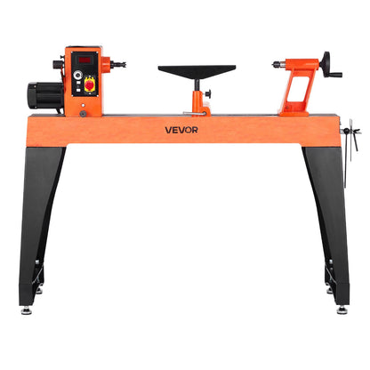 Woodworking Lathe, 2 HP, Wood Lathe Machine with 0 to 3200 RPM Variable Speed, 18 x 40 in Workbench, Brushless DC Motor, Cast Iron Body, Tool Rest, for Medium to Large Projects Woodworking