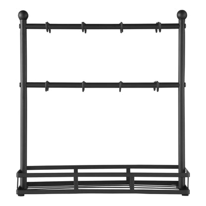 Coffee Mug Holder for Countertop 16 Hooks Cup Rack with Storage Base