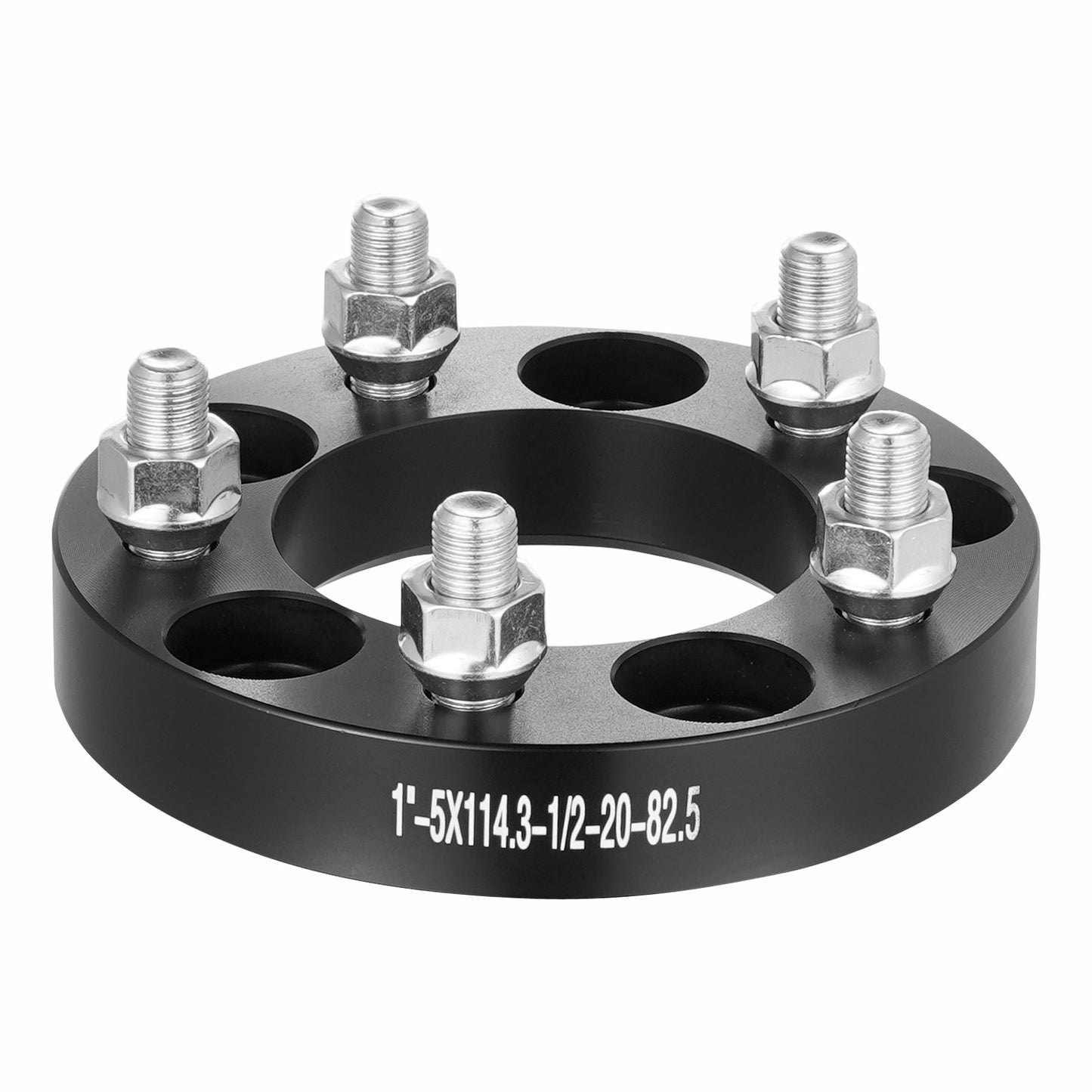 1" 5"x4.5" Wheel Spacers Wheel Adapters 5 Prong Forged Spacers 4 PCS Black