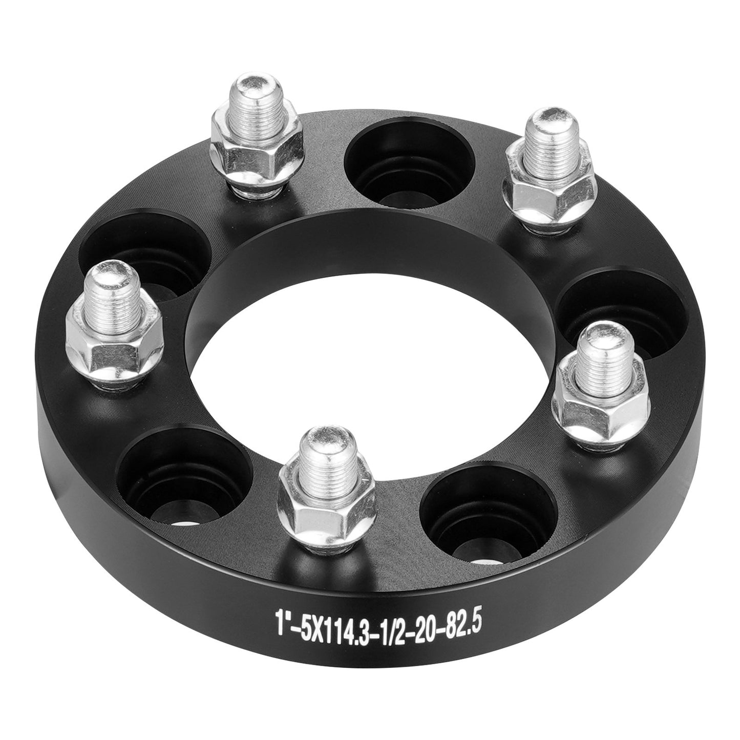 1" 5"x4.5" Wheel Spacers Wheel Adapters 5 Prong Forged Spacers 4 PCS Black