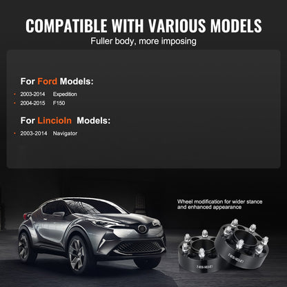 2" 6"x5.3" Hjulavståndsbrickor Hjuladaptrar 6 kuggar smidda distanser 4 ST Svart