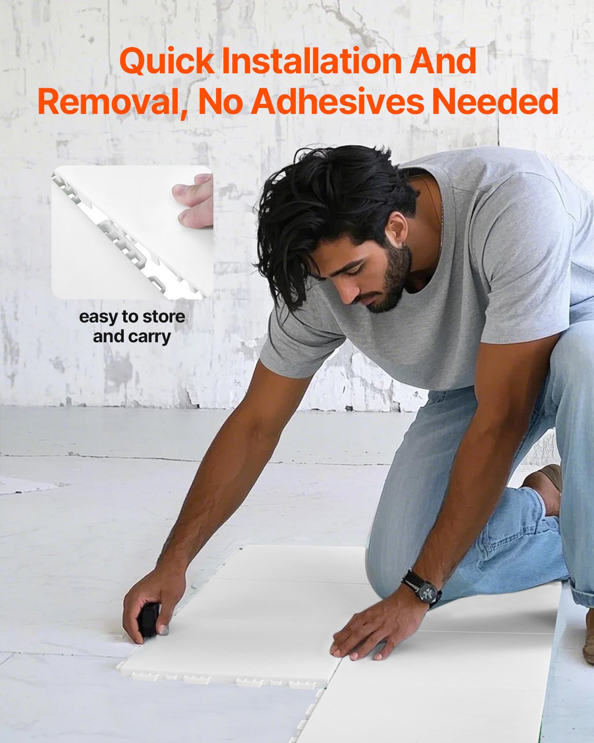 Gym Floor Set 15 PCS Interlocking Puzzle Tiles Exercise Mats