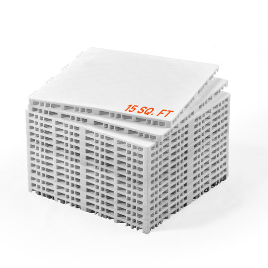 Gym Golvset 15 ST Sammankopplade pusselplattor Träningsmattor