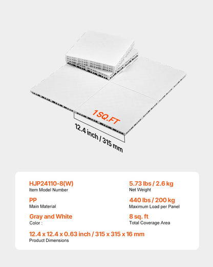 Gym Golvset 8 ST Sammankopplade pusselplattor Träningsmattor Askgrå