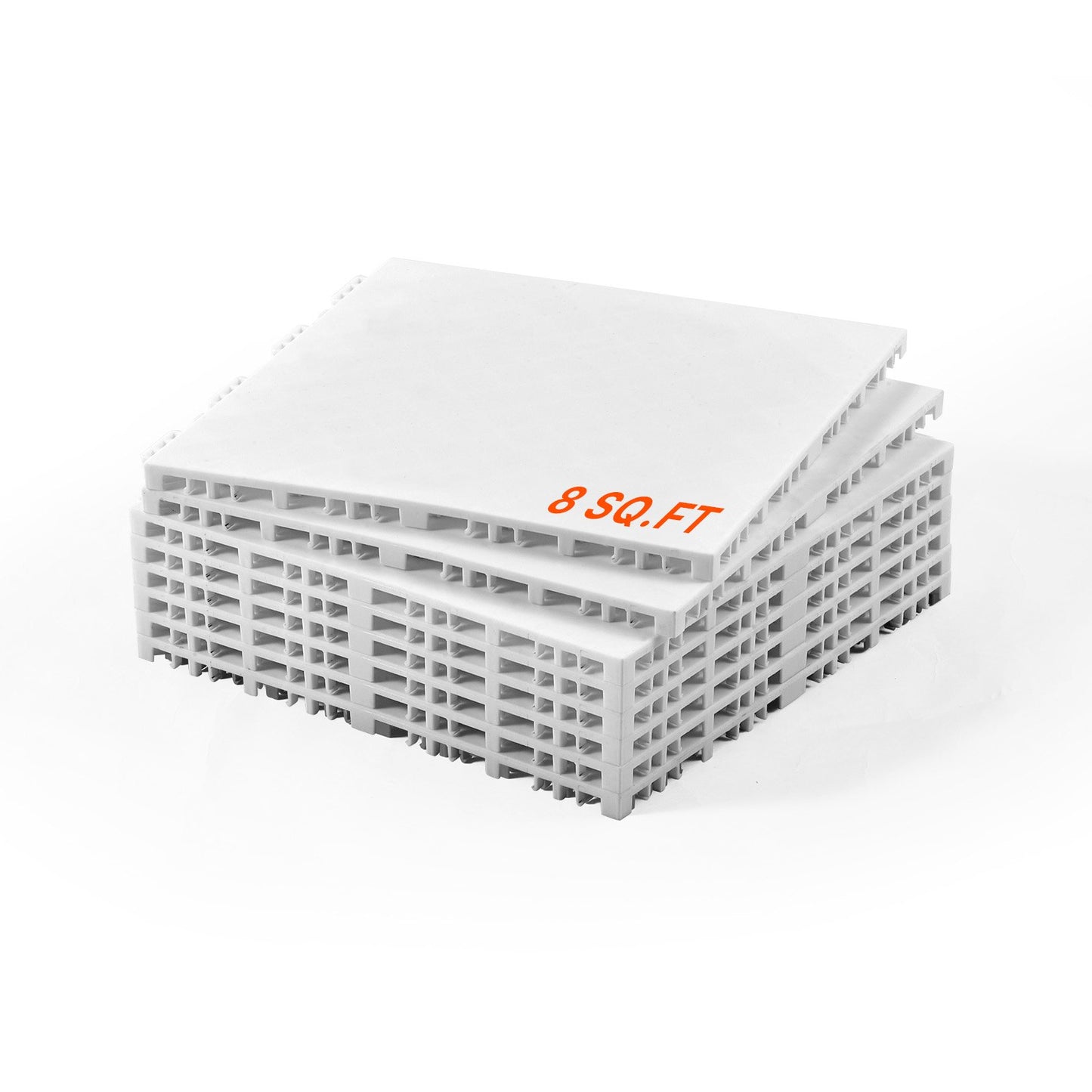 Gym Golvset 8 ST Sammankopplade pusselplattor Träningsmattor Askgrå