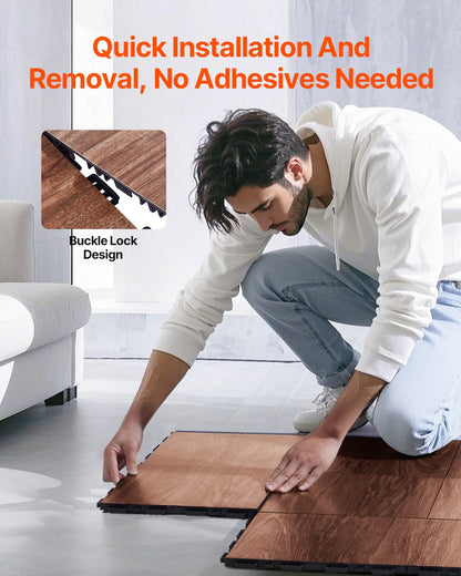 Gym Flooring Set 25 ST Interlocking PP+PVC Pusselgummiplattor