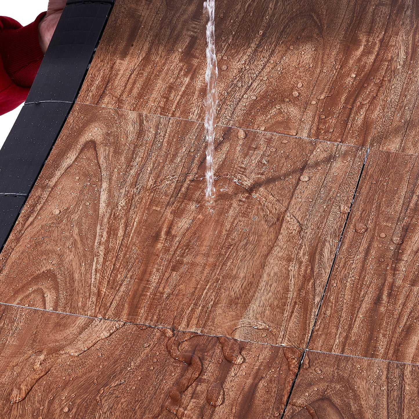 Gym Flooring Set 9 PCS Interlocking PP+PVC Puzzle Rubber Tiles