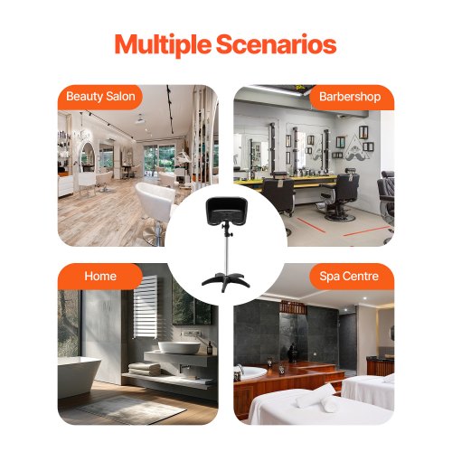 Bärbar Schamposkål, Schampovask med Justerbar Höjd och Vinkel, Salong Hårtvättsvask med Avloppsslang och Stjärnformad Stödbas för Barbershop Beauty Spa Center Hemmabruk |  EU