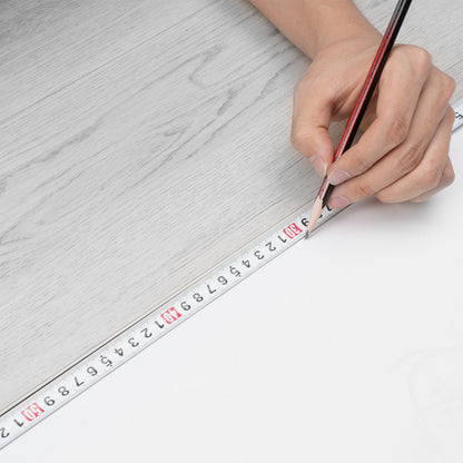 Sammankopplade vinylgolvplattor 1220 X 185 mm, 10 plattor 5,5 mm tjocka Snap Together, Ljusgrå träfibrer DIY-golv för kök, matsal, sovrum och badrum, lätt för heminredning