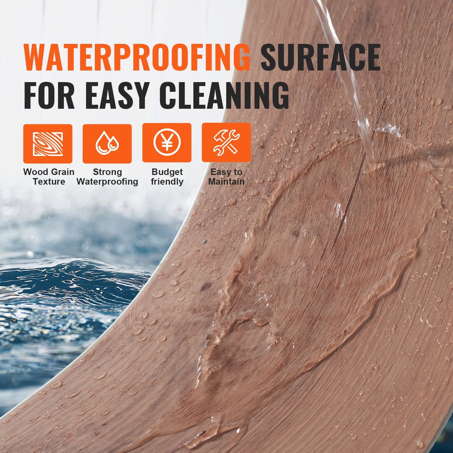 Ineinander greifende Vinyl-Bodenfliesen 1220 x 185 mm, 10 Fliesen 5,5 mm dick zum Zusammenstecken, tiefbraune Holzmaserung, DIY-Bodenbelag für Küche, Esszimmer, Schlafzimmer und Badezimmer, einfach für die Inneneinrichtung