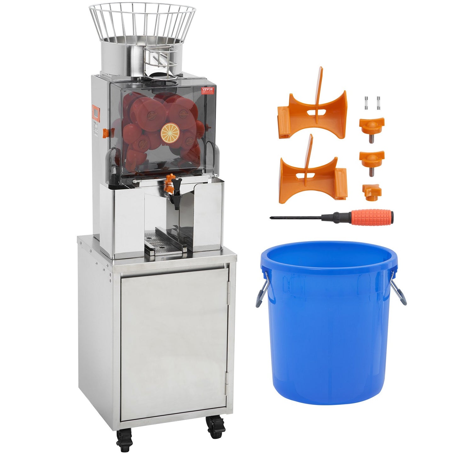 Commercial Orange Juicer Machine 120W Automatisk Juice Squeezer Extractor