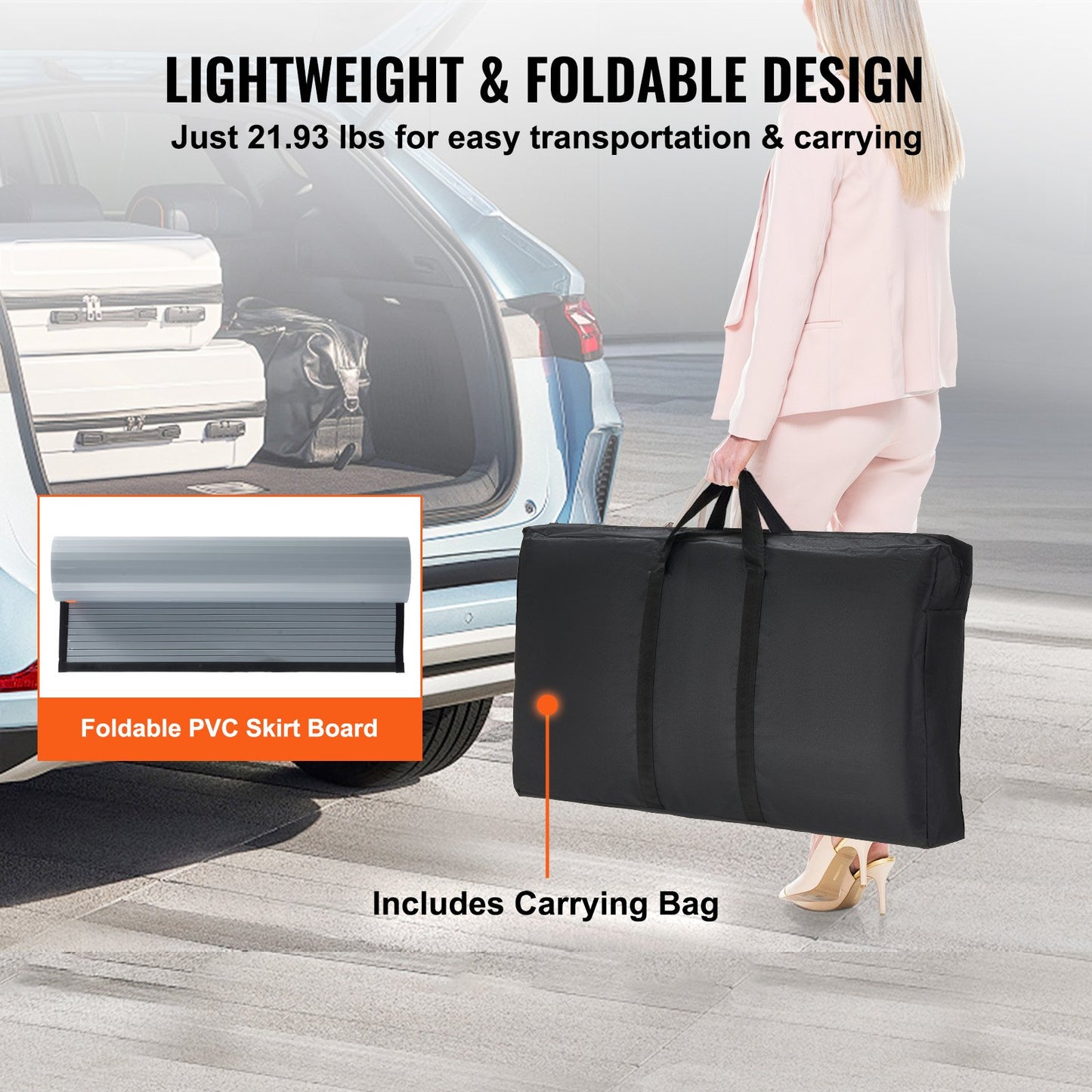 Portable Tradeshow Podium Table, 35.43" x 19.29" x 37.01", Display Exhibition Counter Stand Booth Fair with Wall, Foldable Promotion Retail Bar Table Pop Up Podium Counter with Carrying Bag