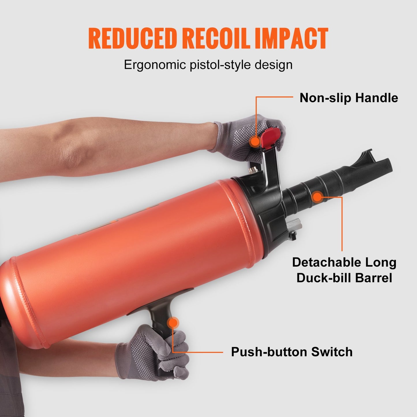 Tire Bead Blaster, 150 PSI, handhållen 2,4 Gal/9 L Air Bead Seater, Portabelt uppblåsningsverktyg, 87-116 PSI för reparationer av lastbilar, terränghjulingar, bilar och traktordäck