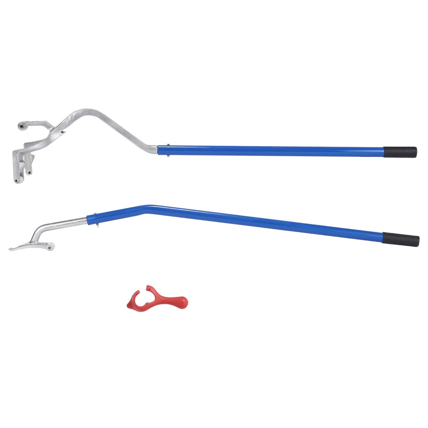 Demonteringsverktyg för däckmontering, 571-622 mm manuellt demonteringsverktyg för montering av ståldäcksbytarmontering, med extra pärlhållare, slanglös pärlbrytare för lastbil, 3 st Däckbytesverktyg, orange