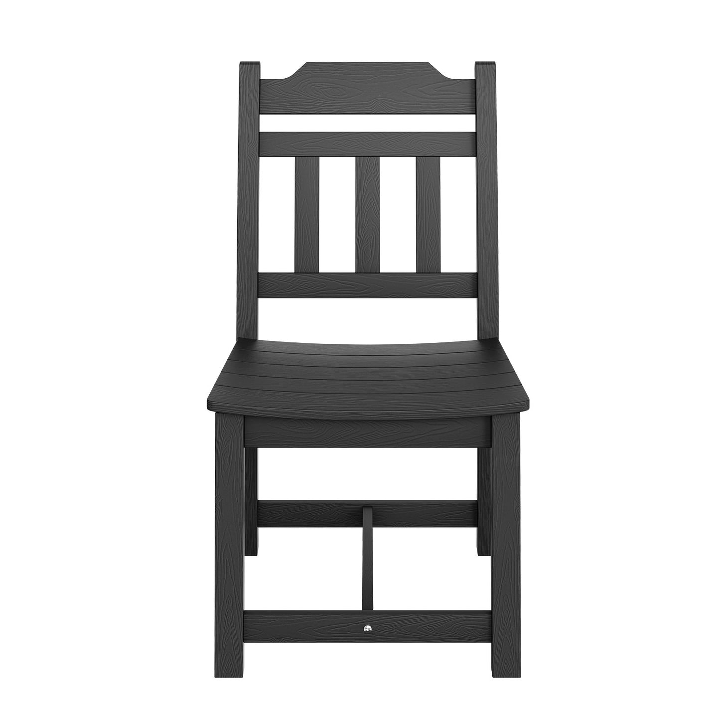 7 delar Uteplats matsalsset, Utomhus rektangulära möbler Bord och stolar Set, All Weather Trädgårdsmöbler bordsset, HIPS Patio Conversation Set, för gräsmatta, däck, bakgård, poolside, svart