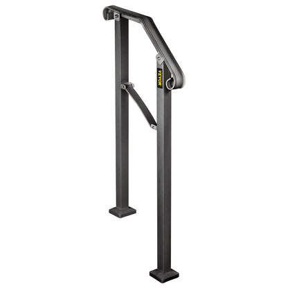 Eisen-Handlauf schwarz Arch #2 Geländer passt 2 Schritte für zu Hause