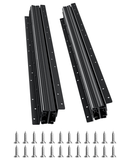 Unterbau-Schubladenführungen, 24 Zoll, unter Treppenschrankschienen, 260 LB Tragkraft