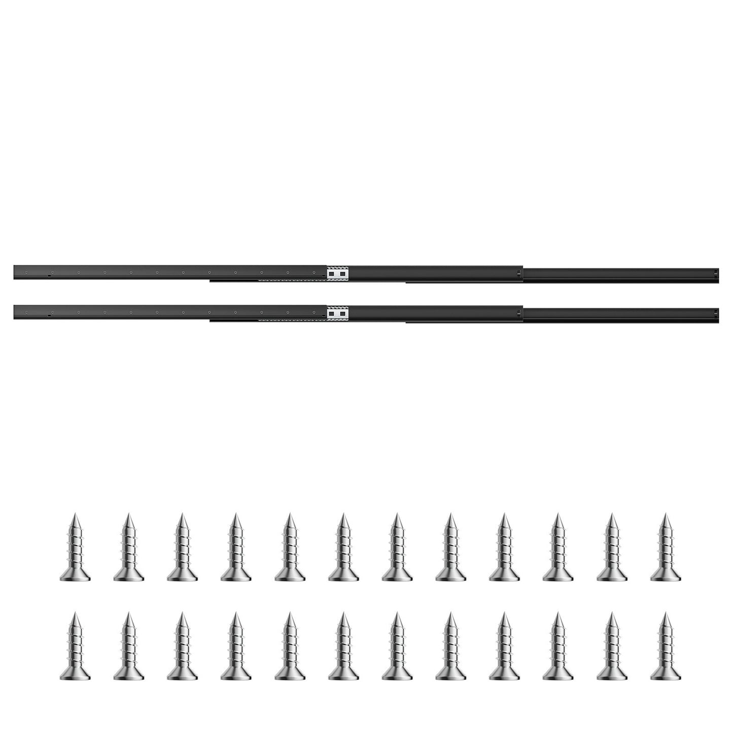 Unterbau-Schubladenführungen, 40 Zoll, unter Treppen, Schrankschienen, 260 Pfund Tragkraft