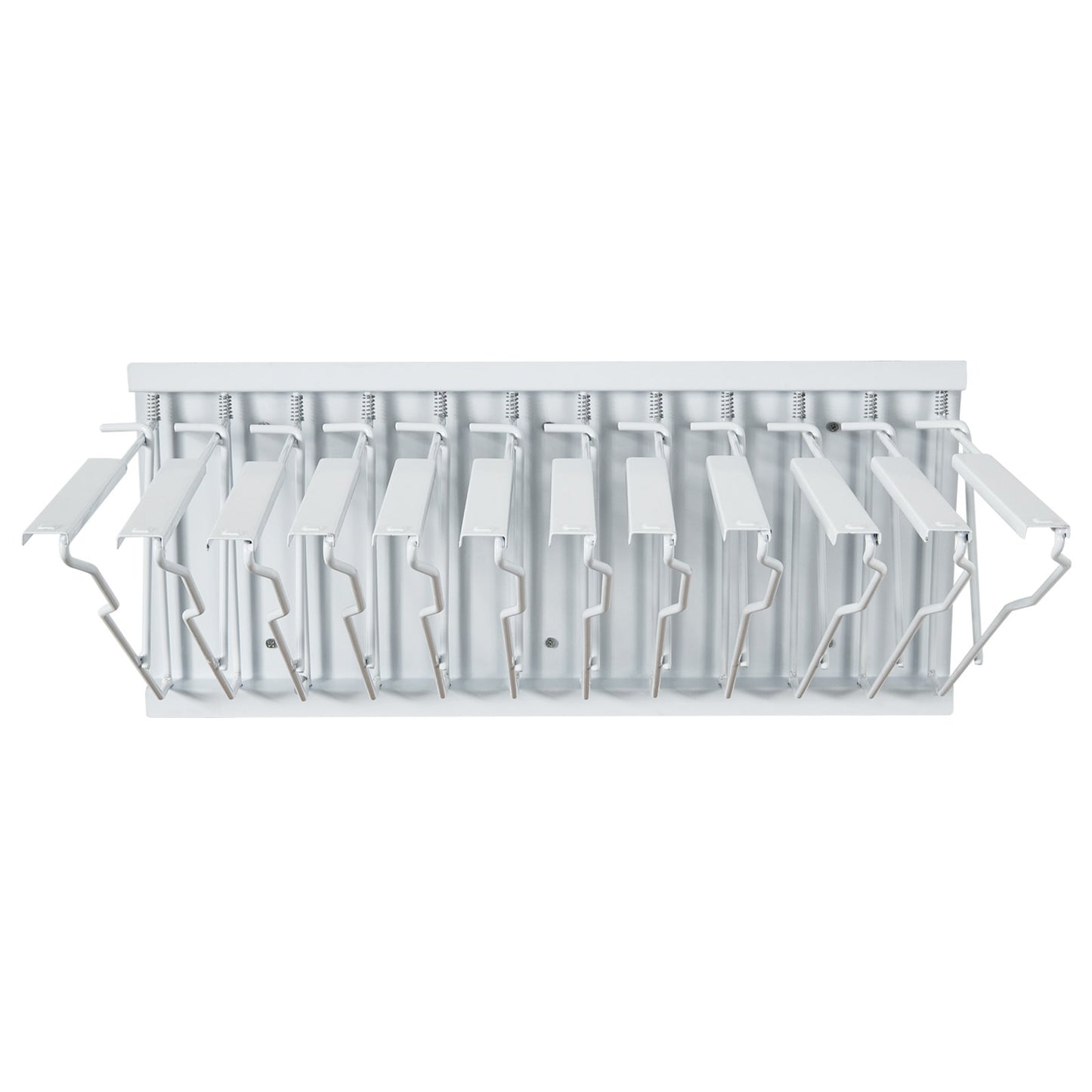 Wall Mount Blueprint Storage Rack – Holds up to 1200 Blueprints, Hanging Blueprint Holder with 12 Pivot Brackets, for 24", 30", 36", or 42" Clamps(Rack Only Without Clamps)- Heavy Duty(240lbs)