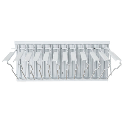 Wall Mount Blueprint Storage Rack – Holds up to 1200 Blueprints, Hanging Blueprint Holder with 12 Pivot Brackets, for 24", 30", 36", or 42" Clamps(Rack Only Without Clamps)- Heavy Duty(240lbs)