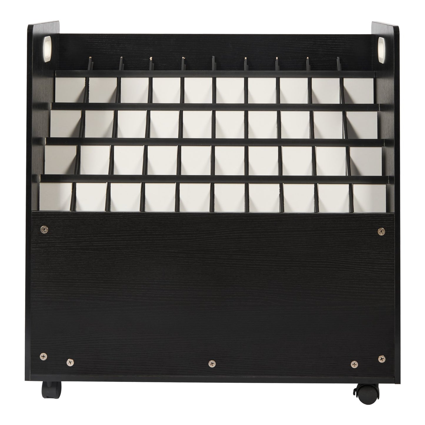 Blueprint Roll Filhållare 50 Slots Mobil Trä Blueprint Storage Cart