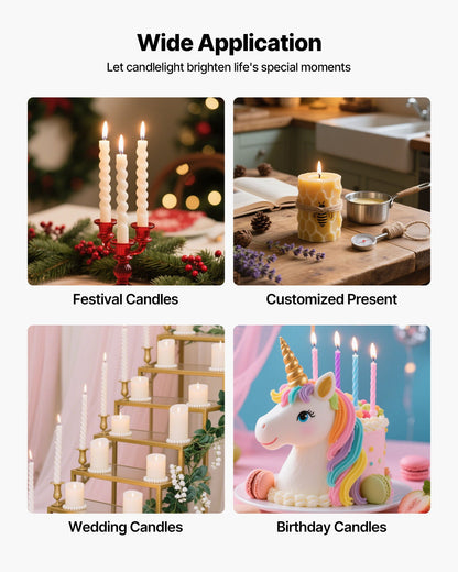 Wax Melter for Candle Making, 10.6 Qts, Fast and Even Heating, with Easy Pour Spout and Temperature Control, Hourglass Base for Non-Stick Smooth Flow, Wax Melting Pot for Making Candles Soaps