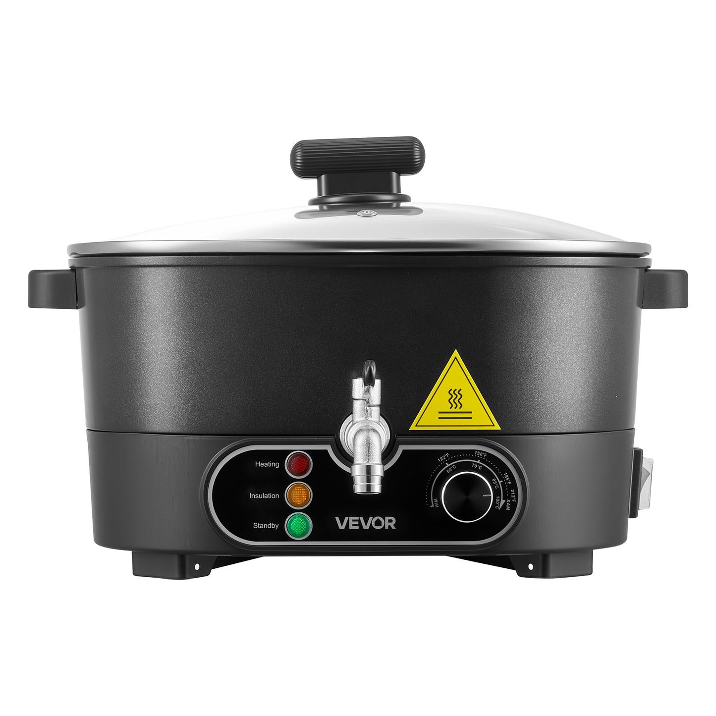 Wax Melter for Candle Making, 6.3 Qts, Fast and Even Heating, with Easy Pour Spout and Temperature Control, Grooved Base for Non-Stick and Smooth Flow, Wax Melting Pot for Making Candles Soaps