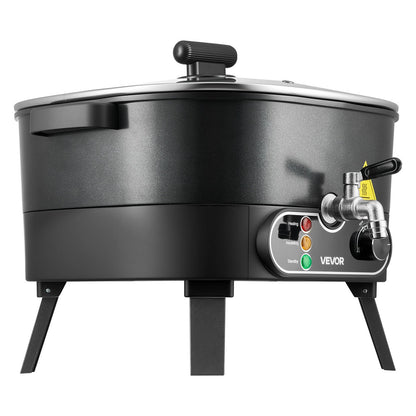 Wax Melter for Candle Making, 6.3 Qts, Fast and Even Heating, with Easy Pour Spout and Temperature Control, Grooved Base for Non-Stick and Smooth Flow, Wax Melting Pot for Making Candles Soaps