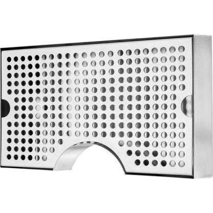 Kegerator beer drip tray 304 stainless steel keg trays with non-slip pads