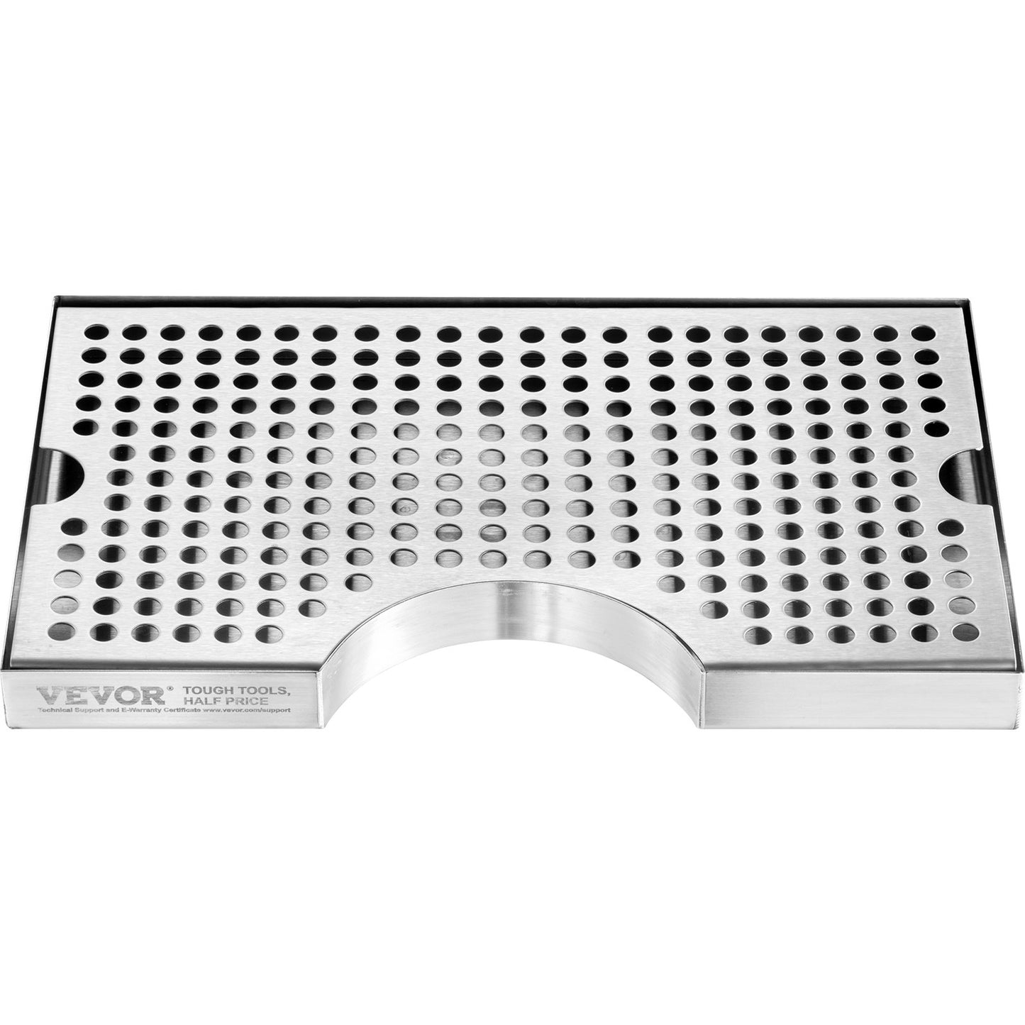 Kegerator beer drip tray 304 stainless steel keg trays with non-slip pads