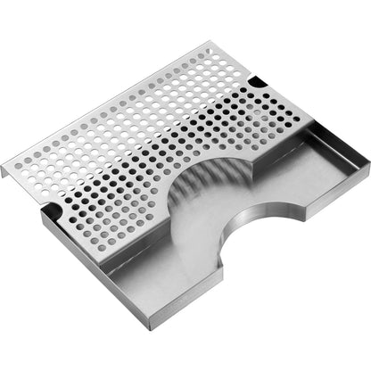 Kegerator beer drip tray 304 stainless steel keg trays with non-slip pads