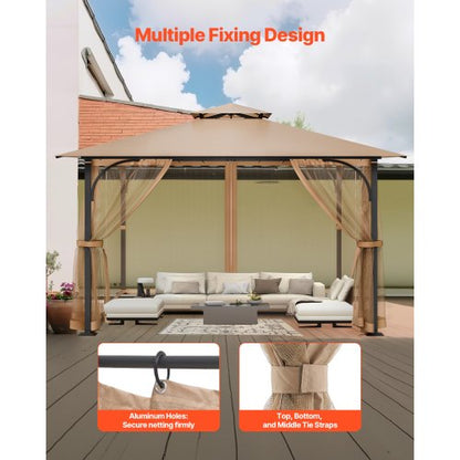 Replacement netting for pavilions, netting for 2.5x2.5x7 feet patio, netting only | EU