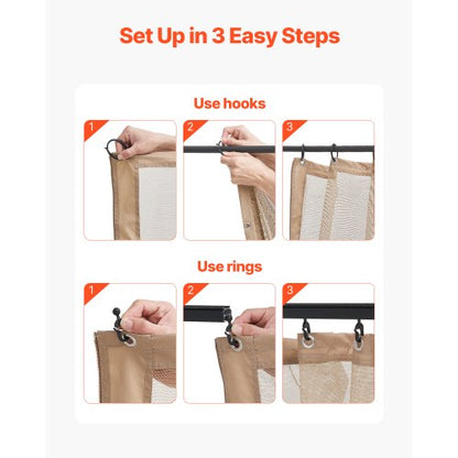 Replacement net for pavilions, net for 25x3.5x2.1 m patio, net only | EU