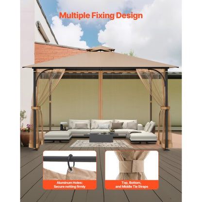 Replacement net for pavilions, net for 2.5x3.7x1.7 m patio, net only | EU