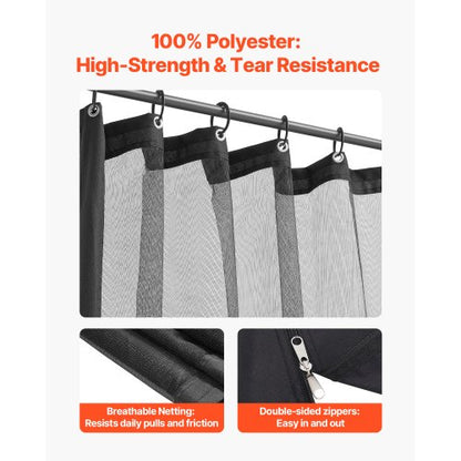 Replacement netting for pavilions for 25x3.3x1.8 m patio, netting only | EU