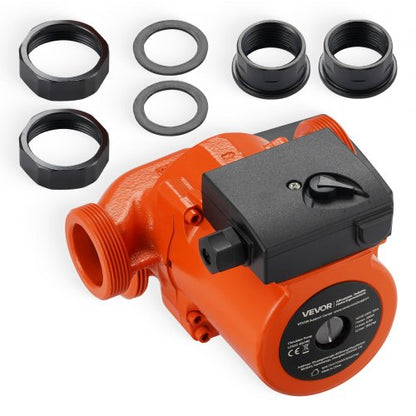 LPS32-8S/180 Gjutjärnscirkulationspump, 3/8 hk, 220-240V 110 l/min varmvattencirkulationspump, gängad anslutning, 3-växlad justering, tyst drift, för värmesystem i hemmet |  EU