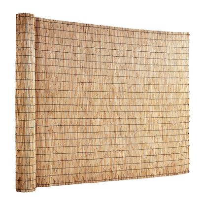 Schilfzaun, Sichtschutz für Hinterhof und Landschaftsbau, 4,9 x 1,2 m