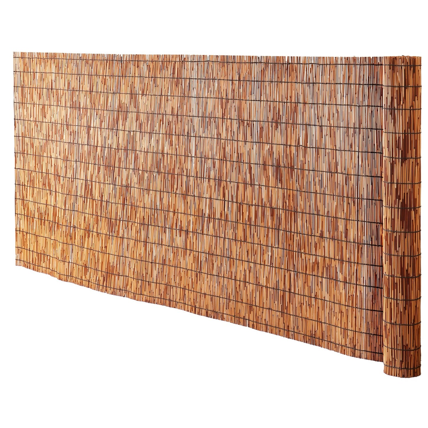 Schilfzaun, Sichtschutz für Hinterhoflandschaften, 4,1 x 1,6 m