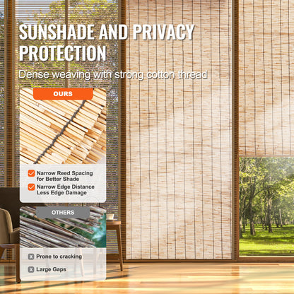 2er-Pack Schilfzaun, Sichtschutz für Landschaftsbau, 4,1 x 1,2 m