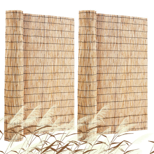 2-pack vassstaket Landscaping Privacy Blind stängselskärm 16,4' x 4'