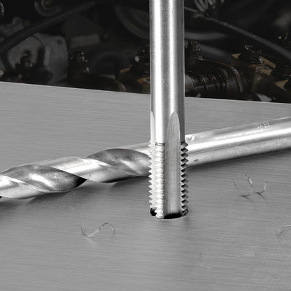 Helicoil Thread Repair Kit, 131-Piece SAE HSS Drill Helicoil Repair Kit, 1/4" 5/16" 3/8" 7/16" 1/2"UNC Rethreading Tool Kit with Drill Bits Thread Inserts Taps Breakoff Installation Tools