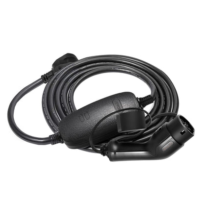Tragbares Ladegerät für Elektroautos, Typ 2, 10 A, Ladegerät für Elektrofahrzeuge, 6 Meter langes Ladekabel mit 3-poligem UK-Stecker, IP66, maximale Wasserdichtigkeit, 3 kW, 250 V, IEC 62196-2, Heim-Ladestation für Elektrofahrzeuge mit Tragetasche, CE